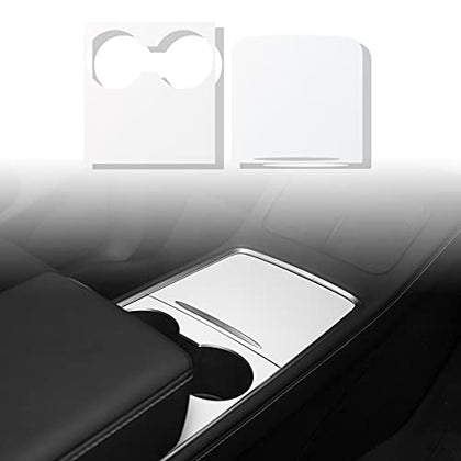 2021-2023 Tesla Model Y Model 3 Center Console Wrap Cover Kit ABS Plastic (New Console White)