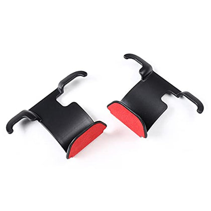 2nd Row Rear Seat Headrest Trunk Storage Hooks for Tesla Model Y (Red Suede)
