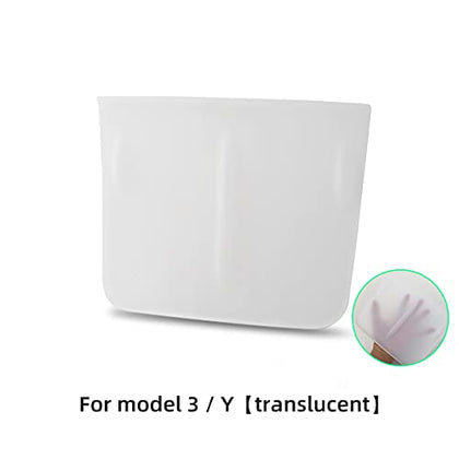 Anti-Skid Silicone Charging Pad for Tesla Model 3 & Y(Translucent White)