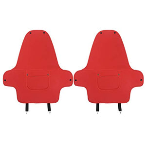 Backseat Car Organizer for Tesla Model 3 & Y Microfiber Leather Protector Kick Mats Mats Back Seat Protector Storage Backseat Organizer Pocket Tesla Model 3 Accessories Interior Decoration 2 Pcs (Red)