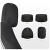 Uniquely Designed Headrest Pillow with Head and Spine Cushion for Tesla Model 3 & Y (Black-1 Piece)
