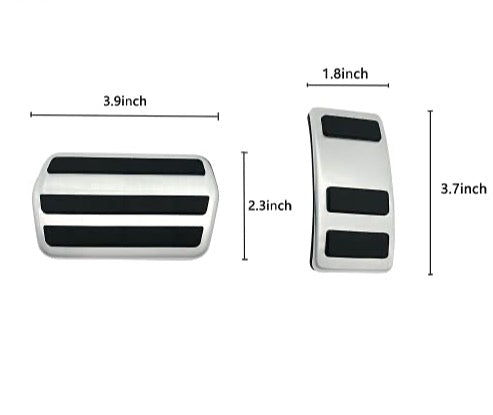 Compatible with Mustang Mach-E/Bronco Sport Pedals Set Non-Slip Performance Foot Pedal Pads Covers Anti-Slip Accelerator Foot Pedals Car Replacement