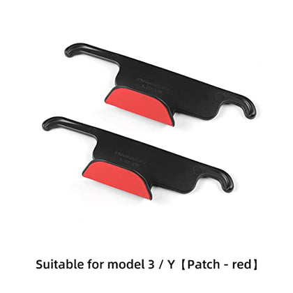 Front Seat Headrest Storage Hooks for Tesla Model 3 & Y (Red)