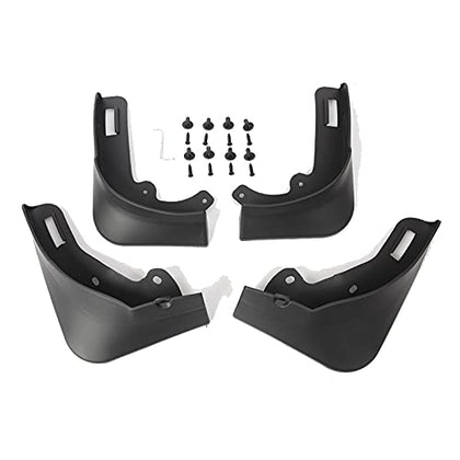 Mudguard Accessories, Suitable for Tesla Model Y Mud Flaps Splash Guards Fender, 4 Pcs Mud Flaps Kit No Need to Drill Holes,Matteblack