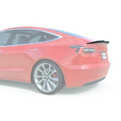 Tesla Model 3 Spoiler Rear Trunk Lid Wing in Gloss Black | Fits Tesla Model 3 2018 2019 2020 2021 2022