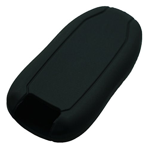 2Pcs Keyless4U Tesla Model S/Model 3 Silicone Key Fob Remote Cover Case Holder Protector (Black)