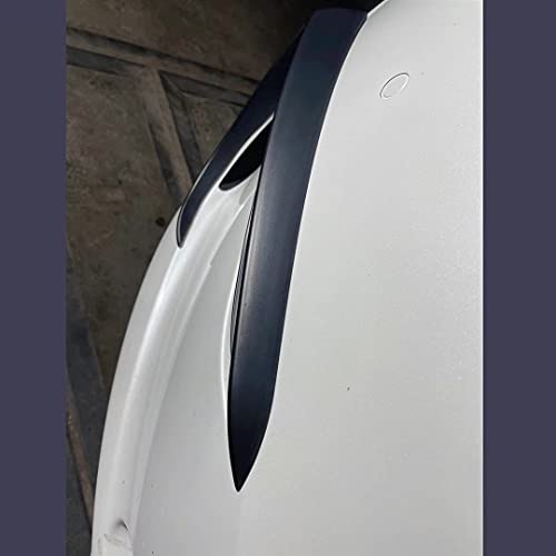 Tesla Model Y Matte Black Carbon Fiber Modification Automobile Repacking Front Fog Lamp Eyebrow Decorate (Color Name : Matte Back)