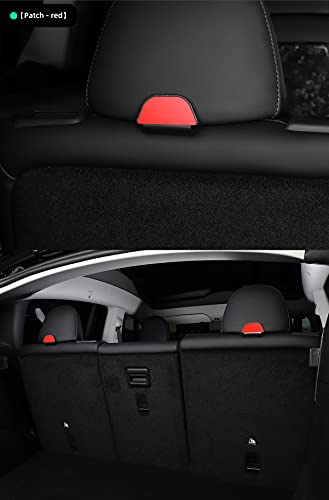 2nd Row Rear Seat Headrest Trunk Storage Hooks for Tesla Model Y (Red)