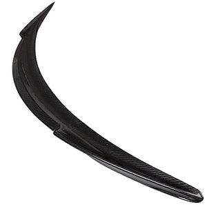 Rear Trunk Lip Spoiler Carbon Fiber Fits for 2014-2020 for Tesla Model S Rear Tail Lip Deck Boot Wing Glossy Black Spoiler