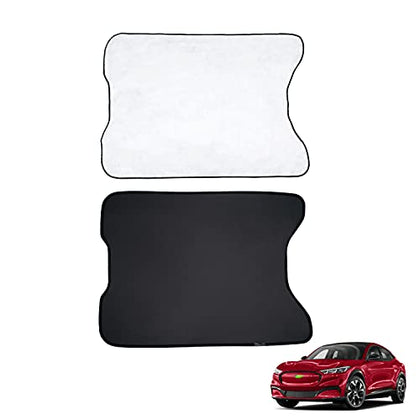 Sunroof Sunshade for Ford Mustang Mach E 2021 2022 Mach-E (NOT for Ford Mustang) Window Sun Shade Foldable Sun Shield Upgrade Reflective Polyester Cover Block Heat and Sun