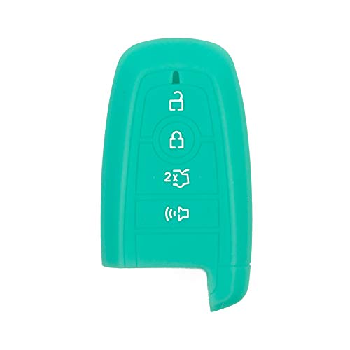 Solid Silicone Rubber Remote Cover for Ford Mustang Mach-E 2021 2022 (Light Blue)