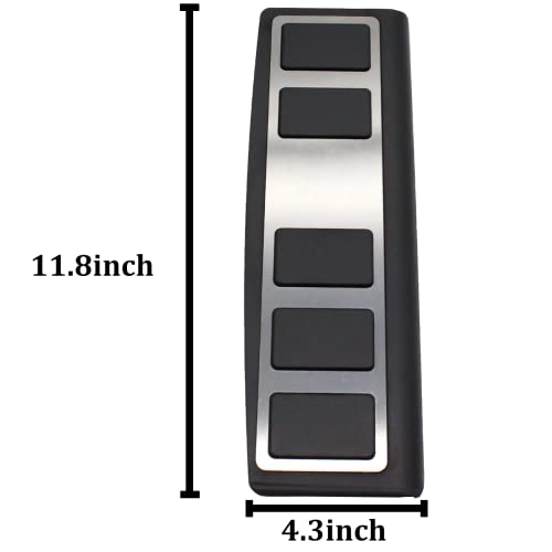 Compatible with Mustang Mach-E Foot Rest Dead Pedal Cover Non-Slip Performance Foot Pedal Pad Covers Anti-Slip Accelerator Foot Pedals Car Replacement