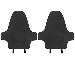 Backseat Car Organizer for Tesla Model 3 & Model Y Microfiber Leather Protector Kick Mats Mats Back Seat Protector Storage Backseat Organizer Pocket Tesla Model 3 Accessories Interior Decoration 2 Pcs (Black)