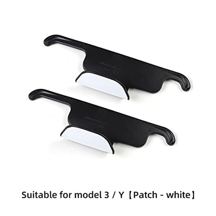 Front Seat Headrest Storage Hooks for Tesla Model 3 & Y (White)
