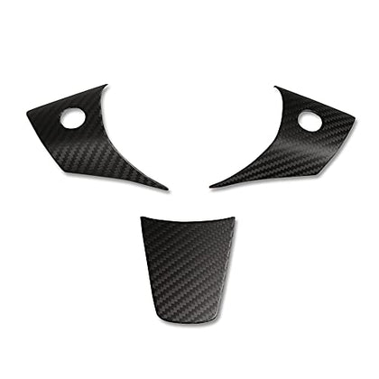 Tesla Model 3 & Model Y Steering Wheel Covers - Matte Carbon Fiber Pattern
