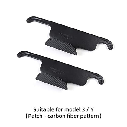 Front Seat Headrest Storage Hooks for Tesla Model 3 & Y (Carbon Fiber)