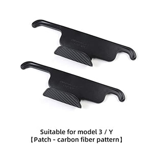 Front Seat Headrest Storage Hooks for Tesla Model 3 & Y (Carbon Fiber)