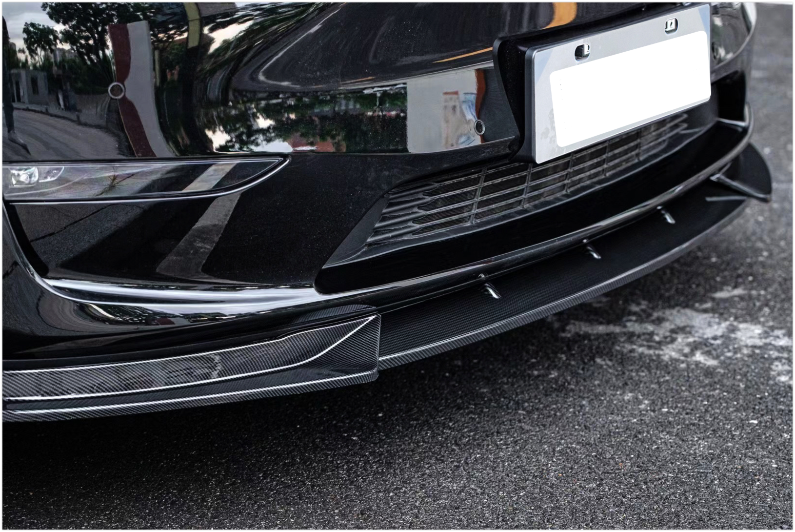 Tesla Model Y Front Bumper Spoiler Lip