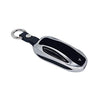 Tesla Model X Key Fob Cover Keychain Premium Aluminum Metal for Tesla Model X Smart Romote Key Fob Case Holder Accessories(Platinum Silver)