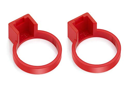 Tesla Model 3 & Y Charger Lock for J1772 Adapter (Works with Non Flange Adapter, Not Work with Model S/X) (Red)[2PACK]