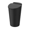 Car Silicone Trash Can with Lid Car Cup Holder Trash Bin Auto Vehicle Car Garbage Can Bin Use in Auto Home Office (Black)
