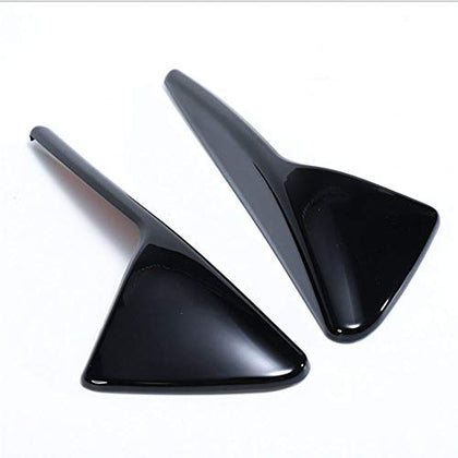 Glossy Black Fiber Camera Trim 2 pcs Carbon Fiber Car Camera Cover fits Sedan Carbon Fiber Side Markers Turn Signal
