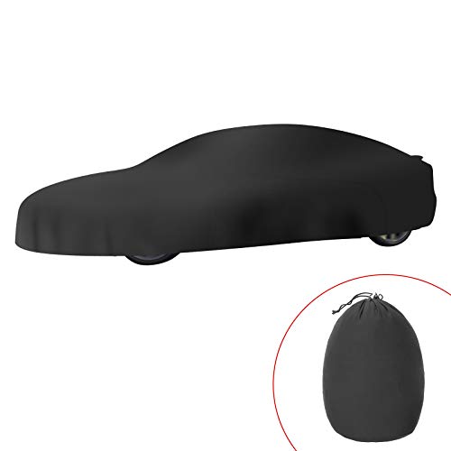 Tesla Model S Car Cover Sedan Cover UV Protection Windproof Dust Proof Scratch Proof Outdoor Full Car Cover for Tesla Model S (Black)