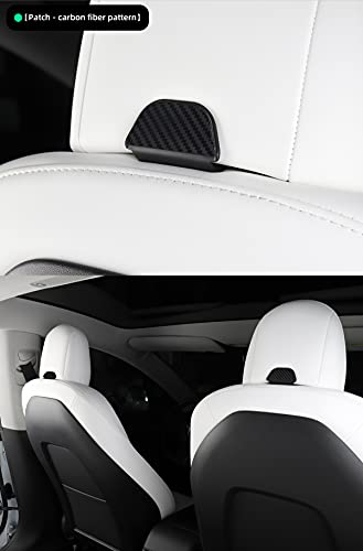 Front Seat Headrest Storage Hooks for Tesla Model 3 & Y (Carbon Fiber)