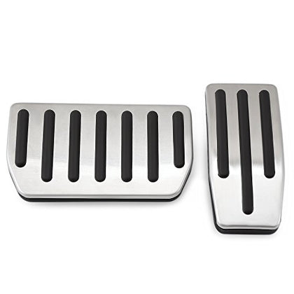 Stainless Steel No Drill Fuel Brake Foot Pedals for Tesla Model S and Model X