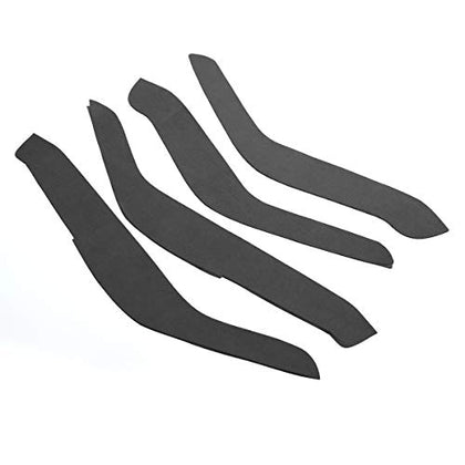 Tesla Model Y Car Inner Door Handle Suede Turn Fur Decorative Sticker (Side) Gray