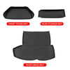 All Weather TPE  Cargo Liners(Front Trunk Mat & Rear Storage Mats) for 2021-2022+ Tesla Model S (Set of 3 Mats)