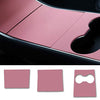 ABS Center Console Covers for Tesla Model 3 & Model Y (Matte Pink)