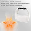 Neck Pillow Microfiber Leather car headrest Using High Elastic Polyurethane Foam Compatible with Tesla (White )