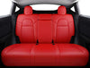 Seat Cover Fit for Tesla Model Y 2020 2021 Airbag Compatible Synthetic Leather Car Seat Cushion Protector All Weather Water-Proof Customized (Red)