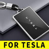 TPU Key Card Holder Case Compatible with Tesla Model 3, Key Protector Cover Accessories Including Key Chain, Silver