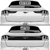 Blackout Accent Overlay for 2021-2022 Ford Mustang Mach-E Trunk Tailgate (2. Trunk Tailgate Accent, Satin Black)