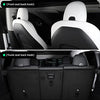 2nd Row Rear Seat Headrest Trunk Storage Hooks for Tesla Model Y (Leather Black)