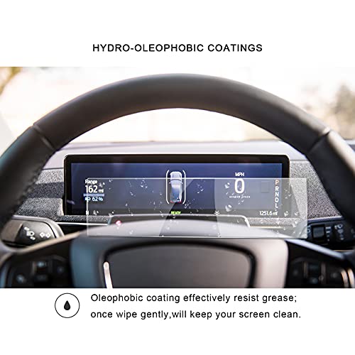 Car Dashboard Nano Screen Protector for 2021 Mustang Mach-E 10.2 Inch Sync 4 Infotainment System Navigation Touchscreen Center Display High Clarity Clear HD Protective Film