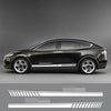 Car Side Skirt Stickers Stripe Decal Vinyl Decals, for Tesla Model 3 S X P100D, 2PCS Car Door Side Skirt Long Stripes Auto Body Decor