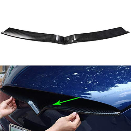 ABS Imitation Carbon Fiber Front Grille Insert Trim for Tesla Model X 2016-2020