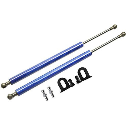 Lift Supports for Kia Niro (DE) e-Niro EV 2016-2021 Front Bonnet Hood Modify Carbon Fiber Gas Charged Shock Dampers Spring Struts Bar (2 PCS) (Blue carbon fiber)