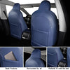 Seat Covers for Tesla Model 3 Faux Leather Seat Protector Fully Wrapped Custom Fit for Model 3 2017 2018 2019 2020 2021 All Season (Blue & White, Model 3)…
