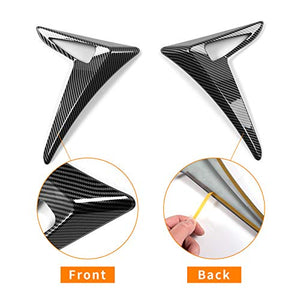 Fit Tesla Model 3 Side Camera Protection Cover Car Side Camera Decoration Trim for Tesla Model 3 Accessories 2017-2022 (Carbon Fiber Pattern)