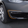 Front Fog Light Covers for Tesla Model Y (Matte Carbon Fiber)
