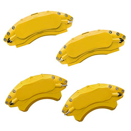Yellow Caliper Covers Fits Tesla Model 3 Long Range Version (set of 4)