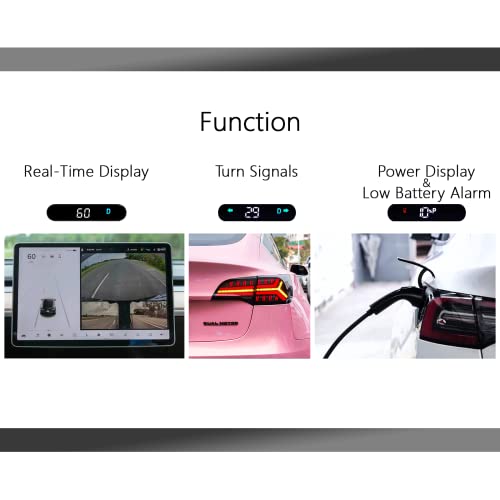 Tesla Heads up Display Mini HUD Model 3/Y 2019-2023  Embedded Design LCD Speedometer Display Speed