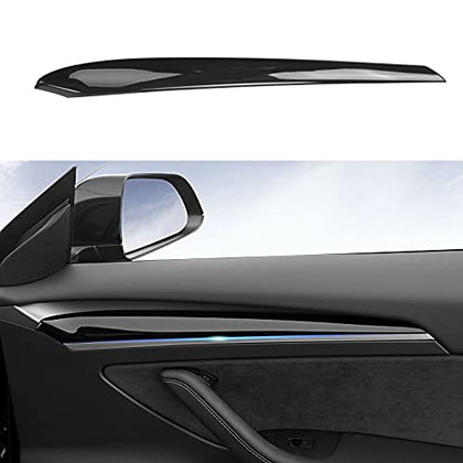 2021-2022 Tesla Model 3 & Model Y Interior Door Panel Molding Trim Door Cover Trim Cover (Black)