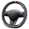 DIY Stitching Carbon Fiber Steering Wheel Cover for Tesla Model 3 & Model Y