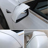 White Sideview Mirror Rain Guards for 2017-2022 Tesla Model 3 or Y (2 Pieces)