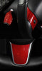 Carbon Fiber Steering Wheel Decorative Patch for Tesla Model 3 Tesla Model Y Interior Auto Accessories(red Carbon Fiber)